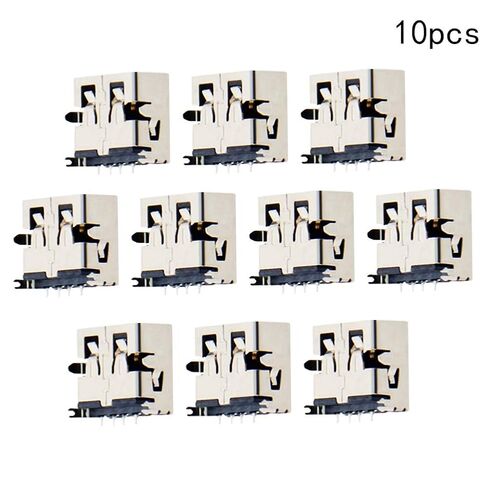 PCB USB موصل USB-AF أنثى جاك 4 دبوس قصير الجسم 11 مللي متر 4 أقدام غرق لوحة 1.9 مللي متر لا حافة 10 قطعة ، WuJuntool in Kuwait