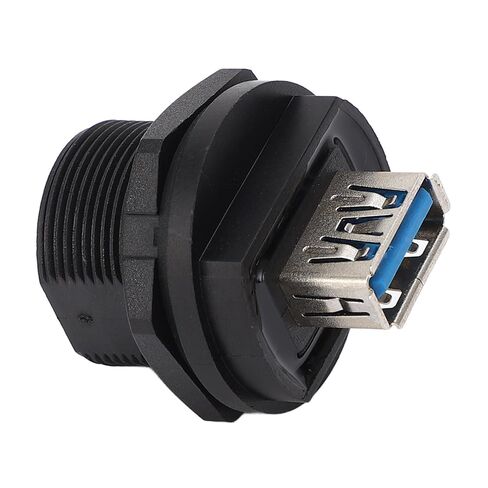 جاروسا USB 3.0 موصل أنثى مزدوج، محول مياه ملولب، نقل سريع للبيانات 5 جيجابت في الثانية للاستخدام الصناعي، سهل التركيب، متوافق مع USB 2.0 in Kuwait