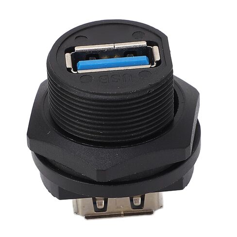 جاروسا USB 3.0 موصل أنثى مزدوج، محول مياه ملولب، نقل سريع للبيانات 5 جيجابت في الثانية للاستخدام الصناعي، سهل التركيب، متوافق مع USB 2.0 in Kuwait