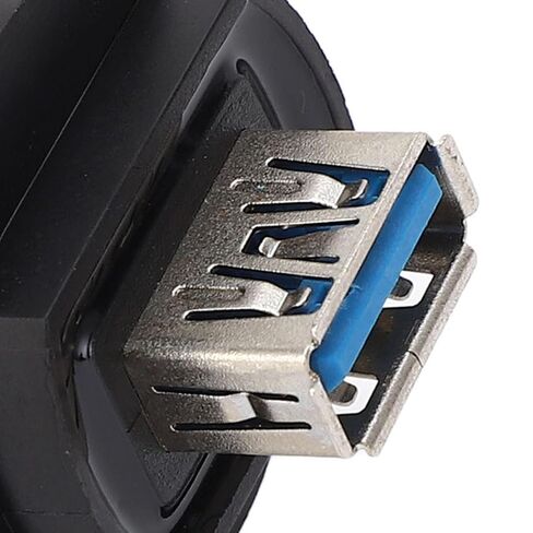 جاروسا USB 3.0 موصل أنثى مزدوج، محول مياه ملولب، نقل سريع للبيانات 5 جيجابت في الثانية للاستخدام الصناعي، سهل التركيب، متوافق مع USB 2.0 in Kuwait