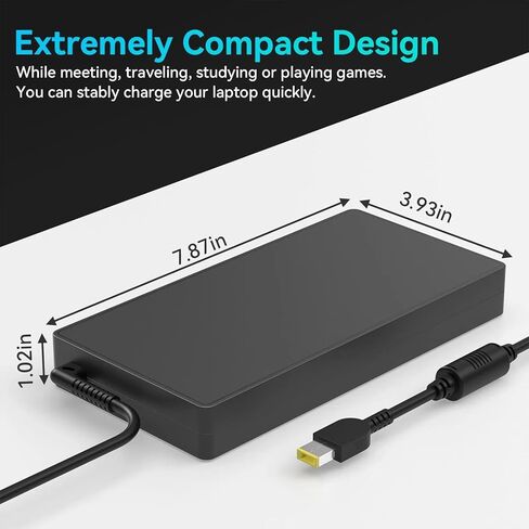245W 300W Laptop Charger Compatible with Lenovo Legion Pro/Slim 5 7 5P C7 S7 5i 7i 9i Gen 10 9 15IAX10 15IRX10 15AKP10 16IAX10H 16ARX8H 16IRX8 16IRX9 16ITHg6 Gaming Power Supply Cord in Kuwait