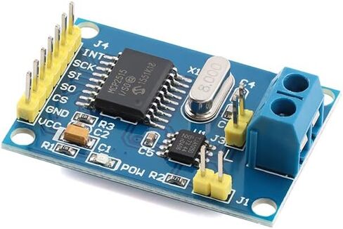 5 قطعة وحدة حافلة MCP2515 CAN مع بروتوكول SPI لجهاز الاستقبال TJA1050 متوافق مع 51 وحدة تحكم صغيرة in Kuwait