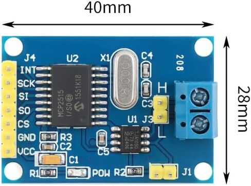 5 قطعة وحدة حافلة MCP2515 CAN مع بروتوكول SPI لجهاز الاستقبال TJA1050 متوافق مع 51 وحدة تحكم صغيرة in Kuwait