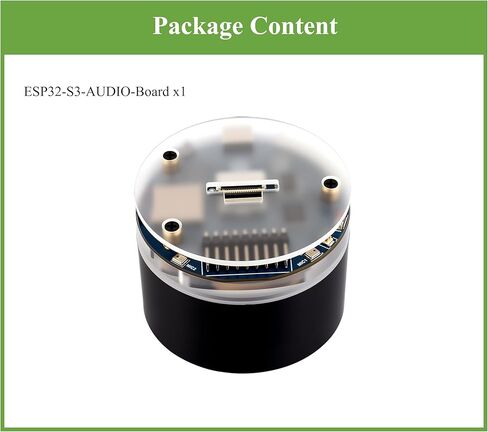 ESP32-S3 AI Smart Speaker Development Board, Dual Microphones, Noise Reduction&Echo Cancellation, RGB Lighting, ESP32 Audio, Support Connect External Displays & Cameras, Support AI Speech Interaction in Kuwait