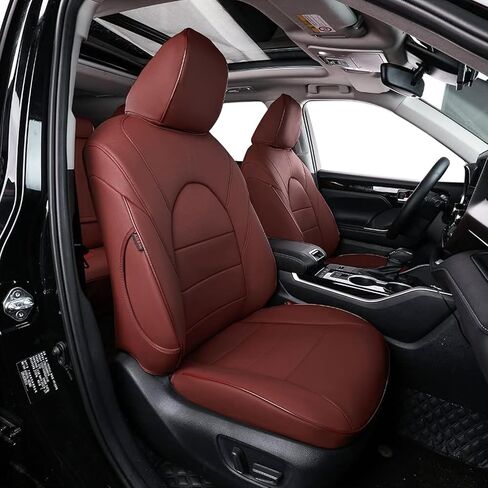 يغطي مقعد المقعد التجريبي EKR مخصص لـ Honda Pilot Sport/Ex-L/Touring/Elite 2023-2025 & Black Edition 2025،8 مقاعد ، غطاء مقعد للسيارة الجلدية ، مجموعة كاملة من الصفوف ، جلد فو (أسود) in Saudi Arabia