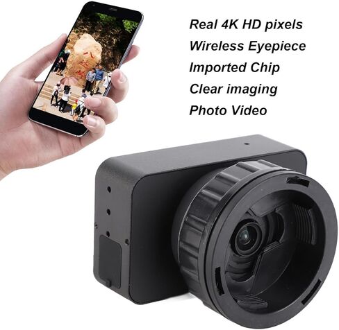 تلسكوب عدسة الكاميرا الإلكترونية عدسة الكاميرا تلسكوب رقمي 4K HD 3 بوصة عرض اللون 5 خطوات التكبير الرقمي لتلسكوبات 22 مم إلى 46 مم المجاهر in Kuwait