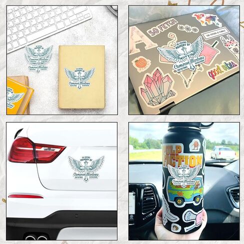 Custom in Loving Memory Name Sticker Personalized Text Date Rest in Peace Christian Cross Wings Waterproof Die Cut Vinyl & Transparent DTF Decal for Water Bottle Laptop Car Helmet Gifts for Men Women in Kuwait