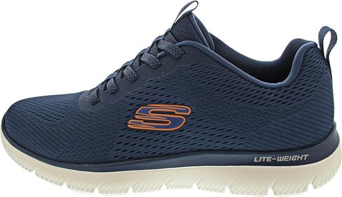 Skechers - Mens Summits - Eckler Sneakers, Color Navy/Orange, Size: 11 M US in Saudi Arabia