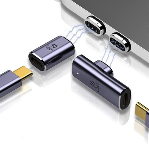100W Magnetic USB Type-C QC4.0 Fast Charging Adapter Converter Straight Replacement US in Kuwait