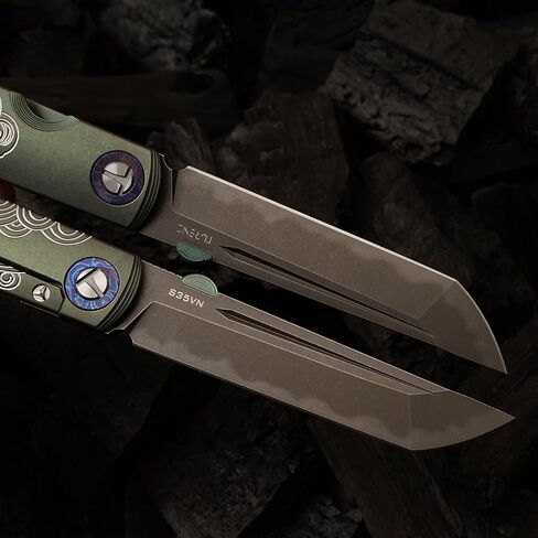 S35VN steel TC4 titanium alloy handle pocket folding knife, Japanese style can be preferred as a gift, camping, home, outdoor, EDC in Kuwait