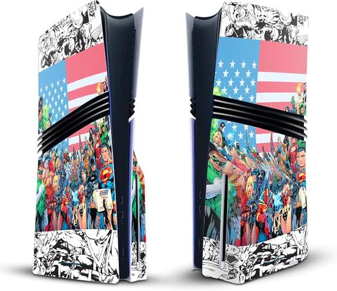 Head Case Designs Officially Licensed Justice League DC Comics Icons Trinity Comic Book Covers Vinyl Sticker Gaming Skin Decal Cover Compatible With Sony PlayStation 5 PS5 Pro Disc Edition Console in Saudi Arabia