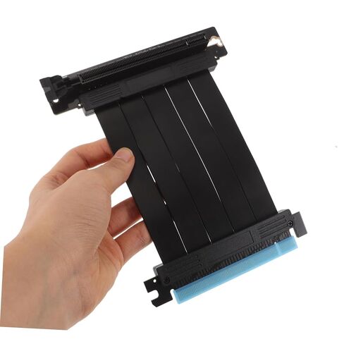 كابل محول Gatuida Pcie Riser، شريط مرن محمي EMI، وصلة Pcie ذكر إلى أنثى لتوافق اتصال بطاقة الرسومات المستقر، حامل وحدة معالجة الرسومات الجرافيكية العمودي in Kuwait