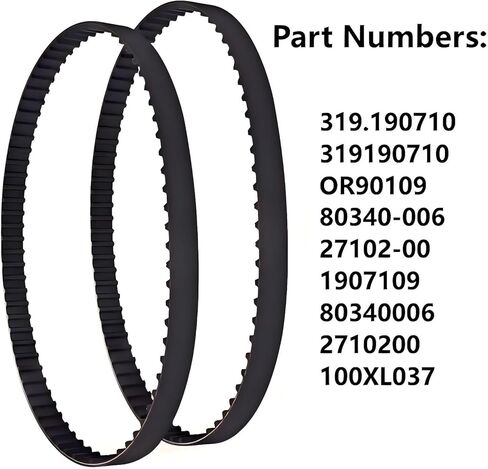 319190710 319.190710 Sharpener Drive Belts 100XL Fits Craftsman Tool Models 152211700 152211740 152280310 Replaces OR90109 80340-006 27102-00 1907109 80340006 2710200 100XL037(2Pack) in Kuwait