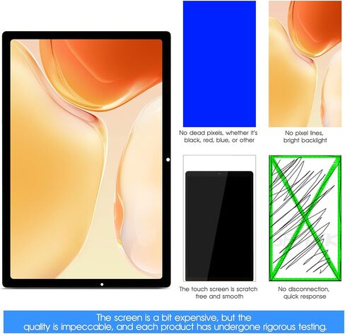 [Complete Kit] Screen Replacement for Samsung Galaxy Tab A8 10.5" (2020), Compatible with SM-X200, SM-X205, SM-X207 | LCD Display Touch Screen Digitizer Assembly with Professional Repair Tools in Kuwait