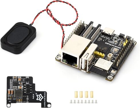 ESP32-P4-NANO Development Board, Based On ESP32-P4 Chip with RISC-V Dual-Core and Single-Core Processors, Supports Wi-Fi 6 and Bluetooth 5/BLE, with Speaker and PoE Module(4 Items) in Kuwait
