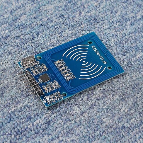 Hexonix RFID Kit RC522 13.56MHz RFID وحدة الاستشعار مع S50 بطاقة فارغة وحلقة مفاتيح - كاتب قارئ RFID بدون تلامس لمشاريع التحكم الدقيقة، وأمن DIY، والتحكم في الوصول - حزمة من 3 in Kuwait