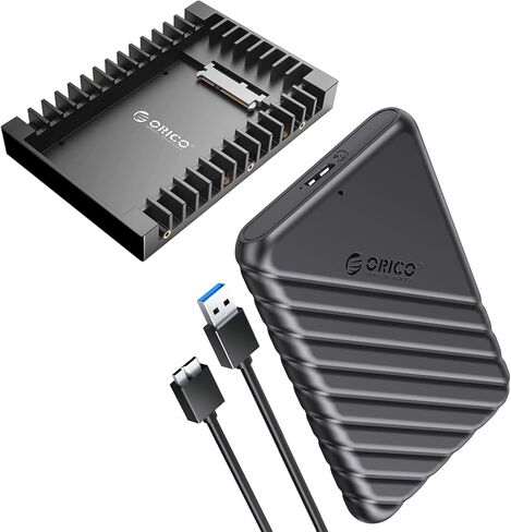ORICO 2.5 بوصة حاوية القرص الصلب الخارجي + 2.5 SSD SATA إلى 3.5 محول القرص الصلب محرك داخلي خليج محول تصاعد قوس in Kuwait