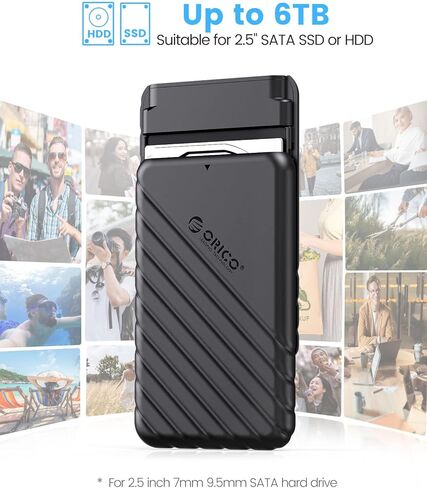 ORICO 2.5 بوصة حاوية القرص الصلب الخارجي + 2.5 SSD SATA إلى 3.5 محول القرص الصلب محرك داخلي خليج محول تصاعد قوس in Kuwait