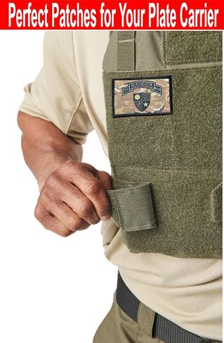 Redheaded Tshirts - 75th Ranger Regiment Patch | Army Ranger Morale Patch | Subdued Army Ranger Gear | 2x3 Hook & Loop for Your Tactcial Gear in Kuwait