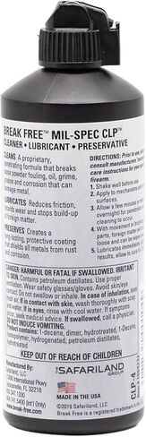 Big Bens Warehouse Break Free CLP Cleaner Lubricant and Preservative All in One Gun Cleaner, CLP-4, Squeeze Bottle, Synthetic Oil, 4 Ounces with Cloth in Kuwait