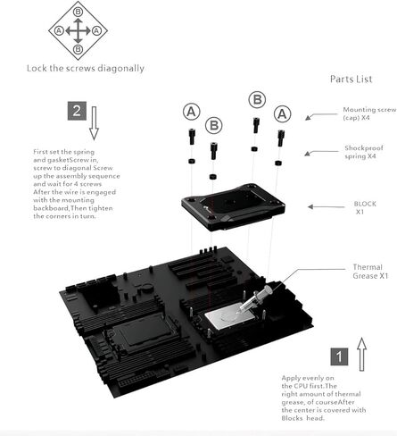 Bykski CPU-ICELAKE-X CPU Water Cooling Block - Black (LGA 4189/Ice Lake) in Kuwait