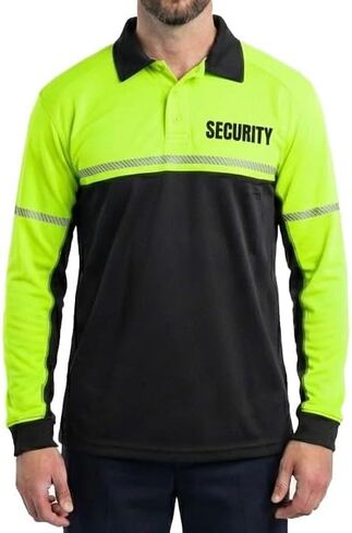 RYNO GEAR 100% Polyester Jersey Knit Long Sleeve Security Bike Patrol Polo Shirts in Saudi Arabia