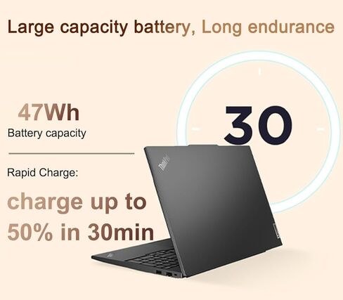 كمبيوتر محمول Lenovo ThinkPad E16 Gen 2 Business AI (شاشة لمس 16 بوصة FHD +، Intel 12-Core Ultra 5 125U، ذاكرة الوصول العشوائي DDR5 سعة 32 جيجابايت، 1 تيرابايت SSD)، قارئ بصمات الأصابع، لوحة مفاتيح بإضاءة خلفية، كاميرا ويب، Wi-Fi 6E، Ethernet، Win 11 Pro in Kuwait