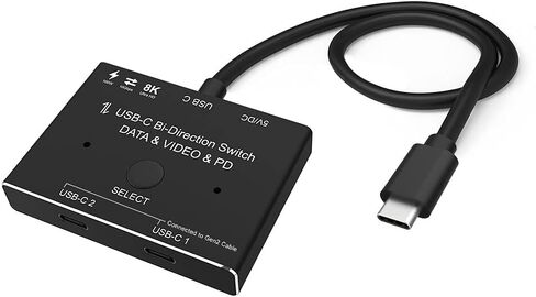 كابل USB-C Type-C 8K محدث USB 3.1 C Gen 2 للفيديو ثنائي الاتجاه 8K@30 هرتز 4K@120 هرتز توصيل الطاقة 100 وات 10 جيجابت في الثانية محول مقسم نقل البيانات ¡ in Kuwait