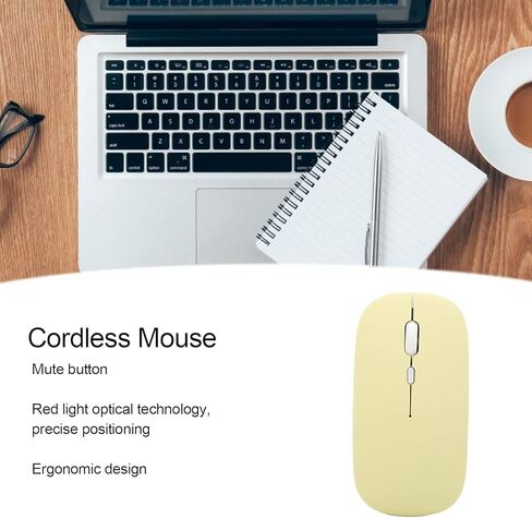 Wireless Mouse, 3 Speed DPI Adjustable Ergonomic Cordless Optical Mouse with Silent for Laptop Computer Tablet PC (Frosted Single Mold) in Kuwait