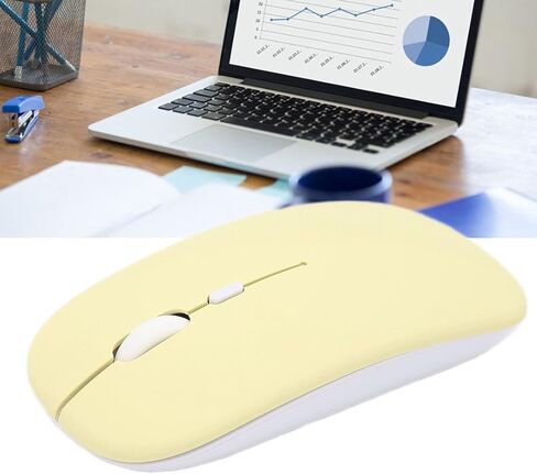 Wireless Mouse, 3 Speed DPI Adjustable Ergonomic Cordless Optical Mouse with Silent for Laptop Computer Tablet PC (Frosted Single Mold) in Kuwait