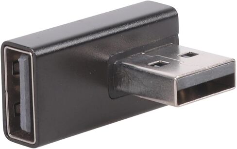 2 قطعة USB3.0 ذكر إلى أنثى 90 بيند محول لسرعة سريعة 5 جيجابت في الثانية وشحن سريع في كمبيوتر السيارات يسار يمين USB بزاوية in Kuwait