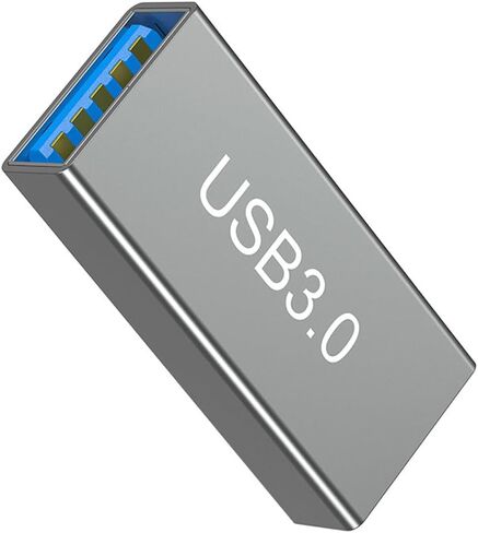 USB Female to Female Adapter USB 3.0 Coupler Aluminum Type A Connector Support 5Gbps Data Sync and 15W Charging for Extending Cables Keyboards and Mouse in Kuwait