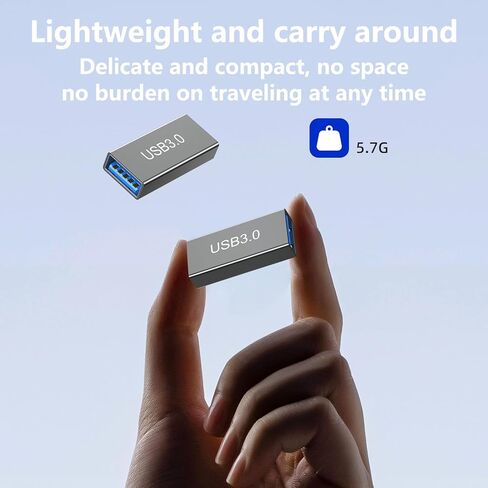 USB Female to Female Adapter USB 3.0 Coupler Aluminum Type A Connector Support 5Gbps Data Sync and 15W Charging for Extending Cables Keyboards and Mouse in Kuwait