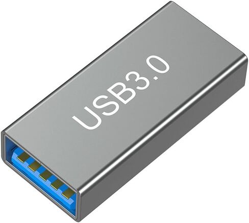 USB Female to Female Adapter USB 3.0 Coupler Aluminum Type A Connector Support 5Gbps Data Sync and 15W Charging for Extending Cables Keyboards and Mouse in Kuwait