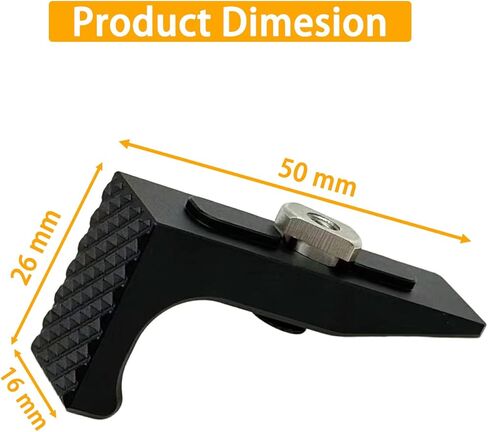 Benebou Hand-Stop with the checkering, Made of Pure Aluminum Alloy, Lightweight & Durable. Compatible with All M Systems, Ideal Gift for Shooting Buddies in Kuwait