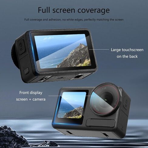 Coated Protective Film Set For Action 5 Professional Camera Anti Scratch Enhances Light Transmission Easy Installation Easy Installation Camera Mounting in Kuwait
