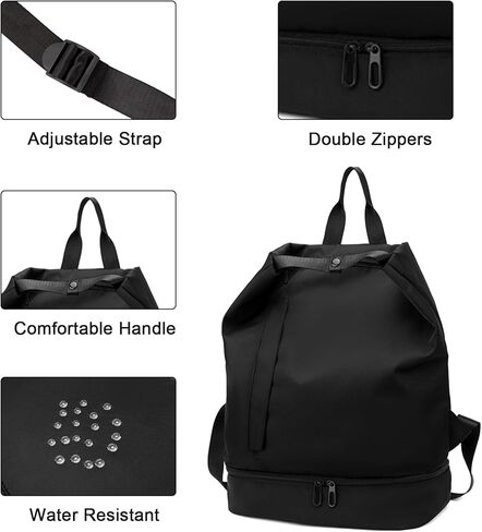 Small Gym Backpack,Mini Gym Bag with Shoe Compartment Lightweight Travel Backpack Workout Sports Casual Daypack for Men or Women in Kuwait