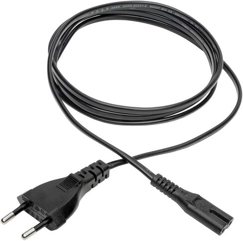 تريب لايت C7 إلى Schuko، سلك طاقة الكمبيوتر الأوروبي - 2.5 أمبير، 250 فولت، 18 AWG، 6 قدم (1.8 متر)، أسود in Kuwait