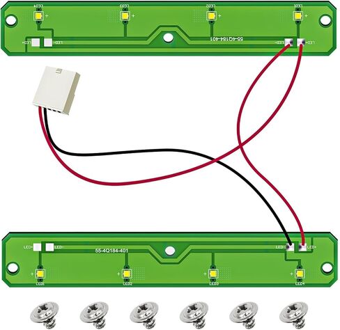 HPUY W11043011 ثلاجة LED ضوء متوافق مع Whirlpool Kenmore Maytag Amana Ikea ثلاجة وحدة إضاءة LED استبدال واستبدال W10866538 EAP12070396 4533926 PS12070396 AP6047972 in Kuwait
