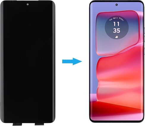 [جديد] شاشة Duotipa LCD لهاتف Motorola Edge 50 Pro XT2403-2 6.7 بوصة استبدال مجموعة محول الأرقام للشاشة مع مجموعة أدوات الإصلاح الفنية - أسود in Kuwait