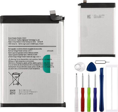 بطارية بديلة HQ610 متوافقة مع هاتف Nokia G42 5G Nokia G400 5G TA-1448 مع مجموعة أدوات الإصلاح in Kuwait