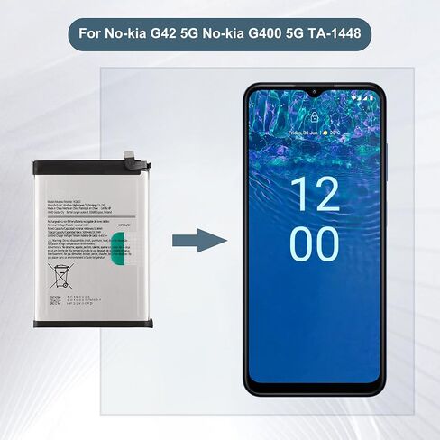 بطارية بديلة HQ610 متوافقة مع هاتف Nokia G42 5G Nokia G400 5G TA-1448 مع مجموعة أدوات الإصلاح in Kuwait