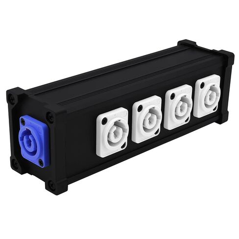 PowerCon 1 Input to PowerCon 4 Output Splitter Adapter 4 Channel 3-Pin Female to Female Connector for LED Screen Stage Light Audio Video Equipment and More in Kuwait