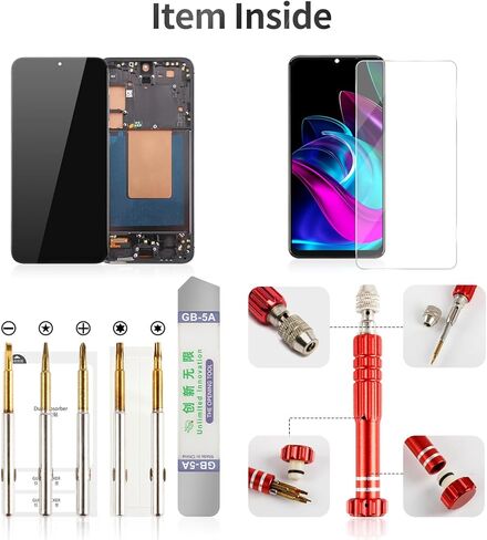 TFT لشاشة Samsung S24 Plus لشاشة Samsung S24 Plus LCD لمجموعة Galaxy SM-S926B محول رقمي يعمل باللمس مع إطار SM-S926U SM-S926W SM-S926N SM-S926E أسود (بدون وظيفة بصمة الإصبع) in Kuwait