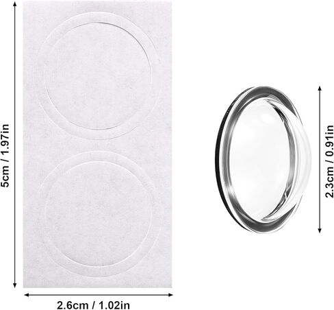 2pcs Car Camera Lens Protector, 360 Degree All-Round Transparent Scratch Resistant & Waterproof HD Car Camera Protective Cover for Most Vehicle in Kuwait