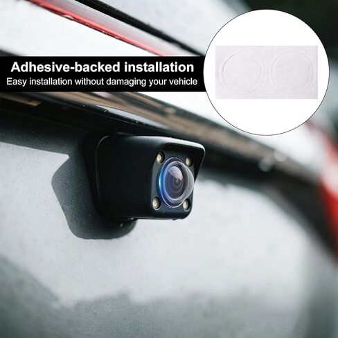 2pcs Car Camera Lens Protector, 360 Degree All-Round Transparent Scratch Resistant & Waterproof HD Car Camera Protective Cover for Most Vehicle in Kuwait