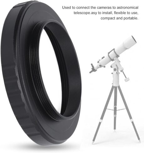 Astronomical Telescope Adapters Ring, Aluminum Alloy Adapters Astronomical Female Thread to M42 X 0.75 T2 Male Thread Telescope Adapters Converter Other Accessories in Kuwait