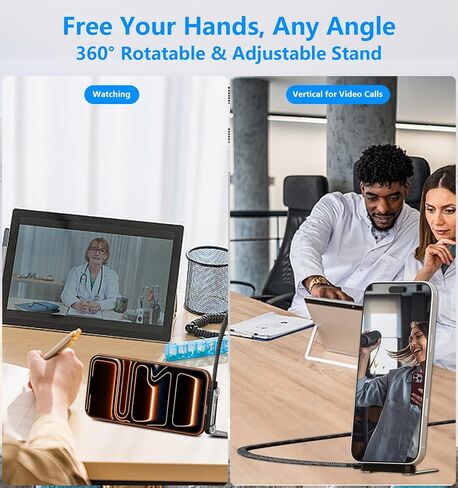 esbeecables 240W USB C to USB C Cable 5FT with Invisible Phone Stand 2Pack, Right Angle Type C Fast Charging Gaming Cord, 90 Degree Braided Charger for iPhone 17/16 Pro Max, Samsung S25 Ultra, MacBook in Kuwait