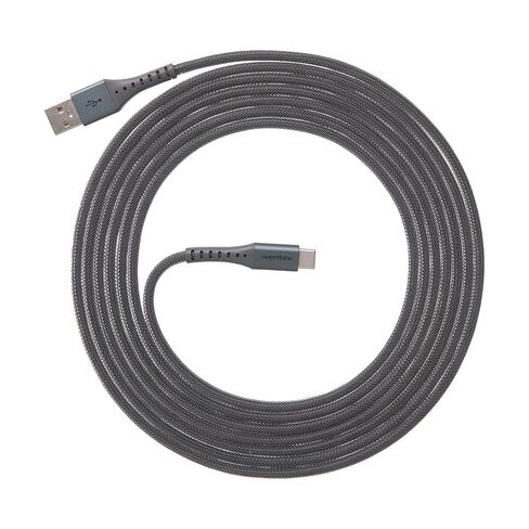كابل Ventev Alloy USB A إلى USB C عالي السرعة وشديد التحمل بطول 10 أقدام in Kuwait