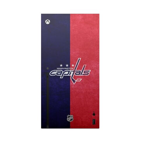 تصميمات حافظة الرأس مرخصة رسميًا من NHL Half Distressed Washington Capitals غطاء ملصق من الفينيل للألعاب متوافق مع وحدة تحكم Xbox Series X وحزمة وحدة التحكم in Kuwait